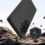 Kit protectie 2 in 1 Benks Magnetic Armor Grid Pro Grand Combo, Carcasa cu fibra Kevlar si Folie sticla securizata GlassWarrior, compatibil cu Samsung Galaxy Z Fold 8 Ultra, Negru 12 - lerato.ro