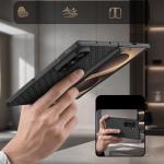 Kit protectie 2 in 1 Benks Magnetic Armor Grid Pro Grand Combo, Carcasa cu fibra Kevlar si Folie sticla securizata GlassWarrior, compatibil cu Samsung Galaxy Z Fold 8 Ultra, Negru 8 - lerato.ro