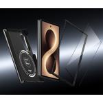 Kit protectie 2 in 1 Benks Magnetic Armor Grid Pro Grand Combo, Carcasa cu fibra Kevlar si Folie sticla securizata GlassWarrior, compatibil cu Samsung Galaxy Z Fold 8, Negru 8 - lerato.ro