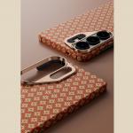 Carcasa Benks Armor Air Armor Grid Kevlar Metal Frame 600D cu MagSafe compatibila cu Samsung Galaxy S26, Portocaliu 12 - lerato.ro