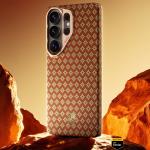 Carcasa Benks Armor Air Armor Grid Kevlar Metal Frame 600D cu MagSafe compatibila cu Samsung Galaxy S26, Portocaliu 7 - lerato.ro
