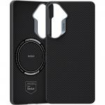 Carcasa Benks Armor Air Kevlar Metal Frame 600D cu MagSafe compatibila cu Samsung Galaxy S26, Negru 10 - lerato.ro