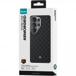 Carcasa Benks Magnetic Armor Air Armor Grid Kevlar Metal Frame 600D cu MagSafe compatibila cu Samsung Galaxy S26, Negru 11 - lerato.ro