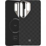 Carcasa Benks Magnetic Armor Air Armor Grid Kevlar Metal Frame 600D cu MagSafe compatibila cu Samsung Galaxy S26 Ultra, Negru 3 - lerato.ro