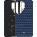 Carcasa Benks Magnetic Armor Air Armor Grid Kevlar Metal Frame 600D cu MagSafe compatibila cu Samsung Galaxy S26 Ultra, Albastru 3 - lerato.ro