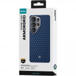 Carcasa Benks Magnetic Armor Air Armor Grid Kevlar Metal Frame 600D cu MagSafe compatibila cu Samsung Galaxy S26 Ultra, Albastru 13 - lerato.ro