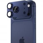 Protectie camera foto Benks Glass Warrior Metal Integrated Lens Protector compatibila cu iPhone 17 Pro Max, Albastru 2 - lerato.ro