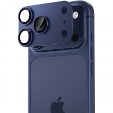 Protectie camera foto Benks Glass Warrior Metal Integrated Lens Protector compatibila cu iPhone 17 Pro Max, Albastru