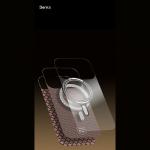 Carcasa Benks Armor Air Armor Grid Kevlar Metal Frame 600D cu MagSafe compatibila cu iPhone 17 Pro Max, Gold 8 - lerato.ro