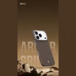 Carcasa Benks Armor Air Armor Grid Kevlar Metal Frame 600D cu MagSafe compatibila cu iPhone 17 Pro Max, Gold 9 - lerato.ro