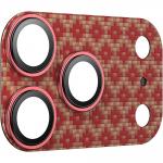 Protectie camera foto Benks Armor Warrior Lens ArmorGrid compatibila cu iPhone 17 Pro Max, Portocaliu 4 - lerato.ro