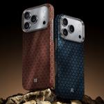 Carcasa Benks Magnetic Armor Air Armor Grid Kevlar Metal Frame 600D cu MagSafe compatibila cu iPhone 17 Pro Max, Portocaliu 7 - lerato.ro