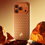 Carcasa Benks Armor Pro Armor Grid Kevlar Metal Frame 600D cu MagSafe compatibila cu iPhone 17 Pro Max, Portocaliu 7 - lerato.ro