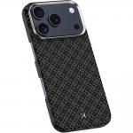 Carcasa Benks Magnetic Armor Air Armor Grid Kevlar Metal Frame 600D cu MagSafe compatibila cu iPhone 17 Pro, Negru 3 - lerato.ro