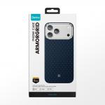 Carcasa Benks Armor Air Armor Grid Kevlar Metal Frame 600D cu MagSafe compatibila cu iPhone 17 Pro, Albastru 14 - lerato.ro