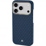 Carcasa Benks Armor Air Armor Grid Kevlar Metal Frame 600D cu MagSafe compatibila cu iPhone 17 Pro, Albastru 4 - lerato.ro