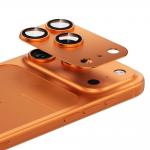 Protectie camera foto Benks Glass Warrior Metal Integrated Lens Protector compatibila cu iPhone 17 Pro, Portocaliu 4 - lerato.ro