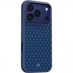 Carcasa Benks Magnetic Armor Pro Armor Grid Kevlar Metal Frame 600D cu MagSafe compatibila cu iPhone 17 Pro, Albastru 3 - lerato.ro