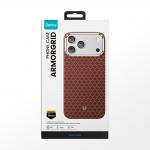 Carcasa Benks Magnetic Armor Air Armor Grid Kevlar Metal Frame 600D cu MagSafe compatibila cu iPhone 17 Pro, Portocaliu 11 - lerato.ro