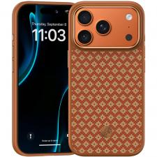 Carcasa Benks Armor Pro Armor Grid Kevlar Metal Frame 600D cu MagSafe compatibila cu iPhone 17 Pro, Portocaliu