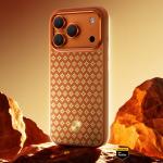 Carcasa Benks Armor Pro Armor Grid Kevlar Metal Frame 600D cu MagSafe compatibila cu iPhone 17 Pro, Portocaliu 7 - lerato.ro