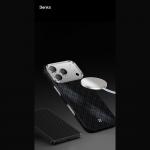Carcasa Benks Magnetic Armor Air Armor Grid Kevlar Metal Frame 600D cu MagSafe compatibila cu iPhone 17 Pro Max, Negru 12 - lerato.ro