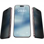 Set 10 folii protectie sticla securizata Benks Air Shield Privacy compatibile cu iPhone 17 / 16 Pro, Negru 3 - lerato.ro