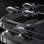 Protectie camera foto Benks Glass Warrior Metal Lens Protector compatibila cu iPhone 17, Negru 11 - lerato.ro