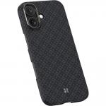 Carcasa Benks Magnetic Armor Air Armor Grid Kevlar Metal Frame 600D cu MagSafe compatibila cu iPhone 17, Negru 4 - lerato.ro