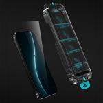 Folie protectie sticla securizata Benks Glass Warrior Sapphire Coating, Kit montare inclus, compatibila cu iPhone 17 Pro Max, Negru 8 - lerato.ro