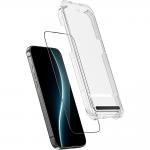 Folie protectie sticla securizata Benks Ultra Shield HD, Kit montare inclus, compatibila cu iPhone 17 Pro Max, Negru 2 - lerato.ro
