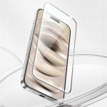 Folie protectie sticla securizata Benks Glass Warrior HD, Kit montare inclus, compatibila cu iPhone 15 Pro Max, Negru 7 - lerato.ro