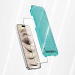 Folie protectie sticla securizata Benks Glass Warrior HD, Kit montare inclus, compatibila cu iPhone 15 Pro Max, Negru 10 - lerato.ro