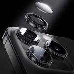 Protectie camera foto Benks Glass Warrior Lens Protector compatibila cu iPhone 16 / 16 Plus, Silver 3 - lerato.ro