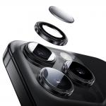 Protectie camera foto Benks Glass Warrior Lens Protector compatibila cu iPhone 16 / 16 Plus, Gri 4 - lerato.ro