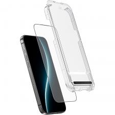 Folie protectie sticla securizata Benks Joy Touch Matte Glass, Kit montare inclus, compatibila cu iPhone 17 Air, Negru