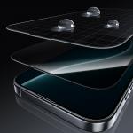 Folie protectie sticla securizata Benks Glass Warrior Privacy, Kit montare inclus, compatibila cu iPhone 17 Air, Negru 12 - lerato.ro