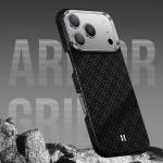 Carcasa Benks Magnetic Armor Air Armor Grid Kevlar Metal Frame 600D cu MagSafe compatibila cu iPhone 17 Air, Negru 10 - lerato.ro
