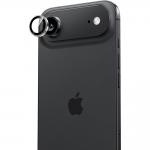Protectie camera foto Benks Glass Warrior Metal Lens Protector compatibila cu iPhone 17 Air, Negru 2 - lerato.ro
