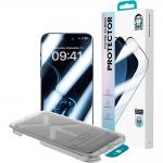 Folie protectie sticla securizata Benks Ultra Shield Privacy Glass, Kit montare inclus, compatibila cu iPhone 16 Pro Max, Negru 13 - lerato.ro