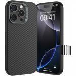 Carcasa Benks Armor Pro Kevlar Metal Frame 600D cu MagSafe compatibila cu iPhone 16 Pro Max, Negru 2 - lerato.ro