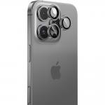 Protectie camera foto Benks Glass Warrior Lens Protector compatibila cu iPhone 16 Pro / 16 Pro Max, Silver 2 - lerato.ro
