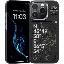 Carcasa Benks Armor Air Mont-Blanc Summit cu MagSafe compatibila cu iPhone 16 Pro, Negru