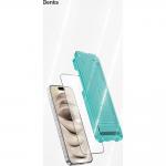 Folie protectie sticla securizata Benks Glass Warrior Screen Protector, Kit montare inclus, compatibila cu iPhone 16 Pro, Negru 14 - lerato.ro