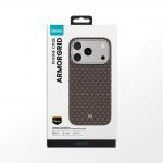 Carcasa Benks Magnetic Armor Air Armor Grid Kevlar Metal Frame 600D cu MagSafe compatibila cu iPhone 17 Air, Gold 11 - lerato.ro