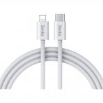 Cablu pentru incarcare si transfer de date Benks D46, USB-C la Lightning, 27W, 3A, 480Mbps, 2m, Alb 2 - lerato.ro