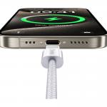 Cablu pentru incarcare si transfer de date Benks D46, USB-C la Lightning, 27W, 3A, 480Mbps, 2m, Alb 5 - lerato.ro