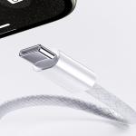 Cablu pentru incarcare si transfer de date Benks D46, USB-C la Lightning, 27W, 3A, 480Mbps, 2m, Alb 6 - lerato.ro