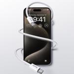 Cablu pentru incarcare si transfer de date Benks D46, USB-C la Lightning, 27W, 3A, 480Mbps, 2m, Alb 9 - lerato.ro