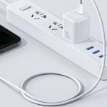 Cablu pentru incarcare si transfer de date Benks D46, USB-C la Lightning, 27W, 3A, 480Mbps, 2m, Alb 11 - lerato.ro